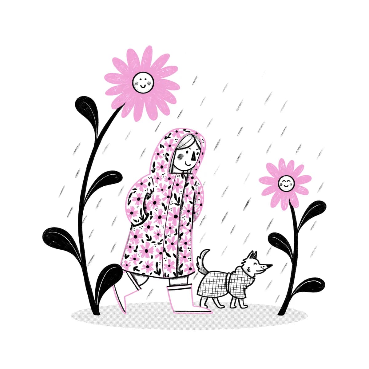 Život s tužkou a psem - ilustrace 1